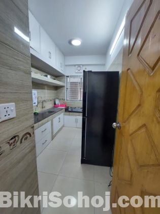 Rent Furnished One Bedroom Apartment in Bashundhara R/A.